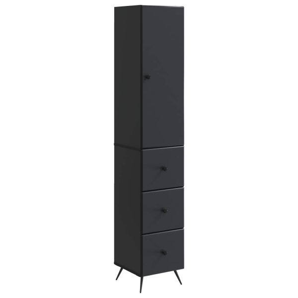 Комплект шкафове 2 pcs Черно 34,5 x 34,5 x 90 см