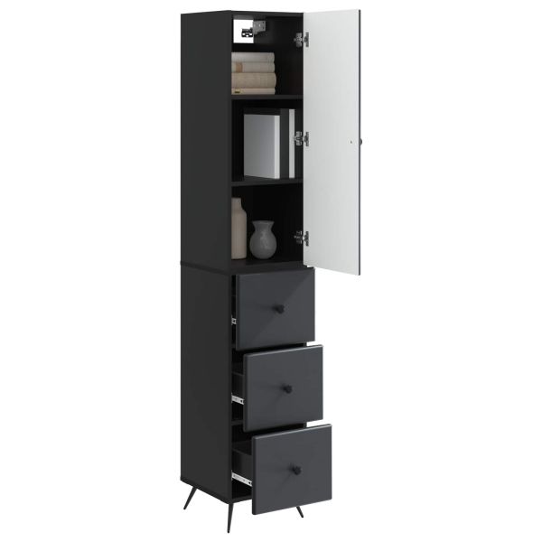 Комплект шкафове 2 pcs Черно 34,5 x 34,5 x 90 см