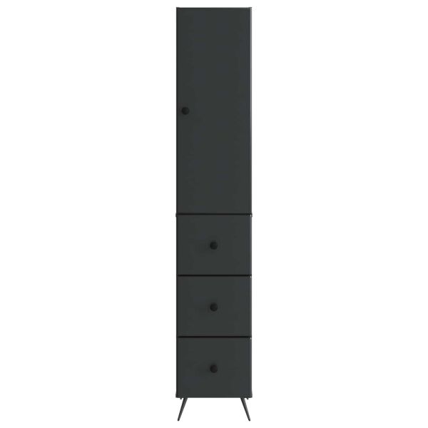 Комплект шкафове 2 pcs Черно 34,5 x 34,5 x 90 см