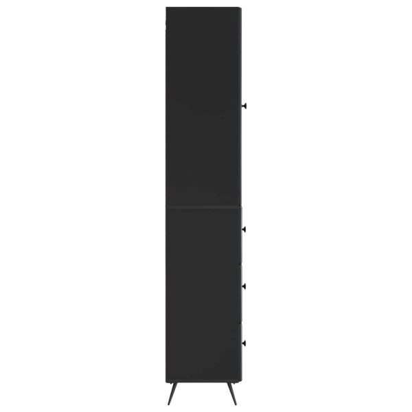Комплект шкафове 2 pcs Черно 34,5 x 34,5 x 90 см
