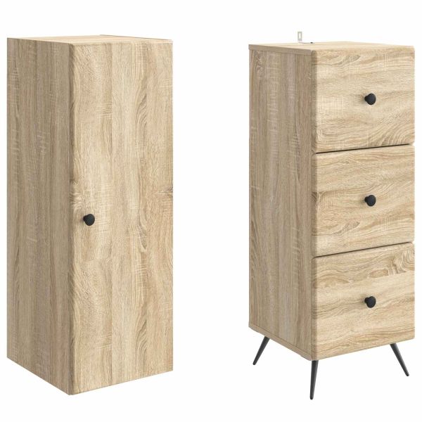 Комплект шкафове 2 pcs Дъб сонома 34,5 x 34,5 x 90 см