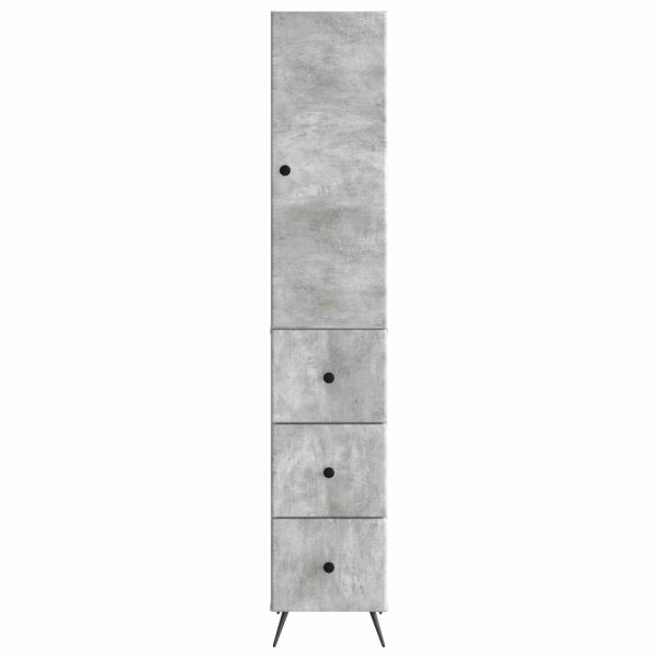 Комплект шкафове 2 pcs Бетонно сиво 34,5 x 34,5 x 90 см