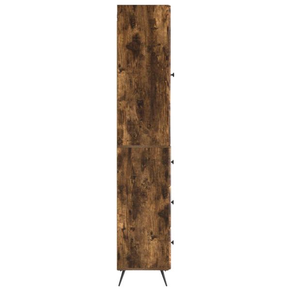 Комплект шкафове 2 pcs Опушен дъб 34,5 x 34,5 x 90 см