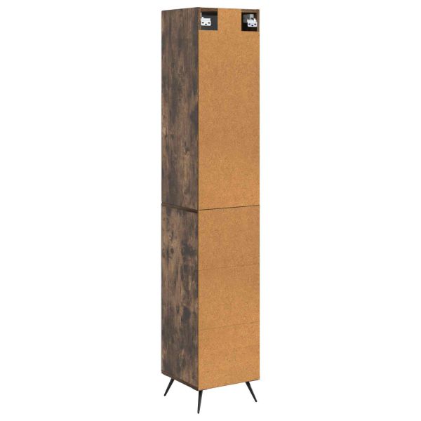 Комплект шкафове 2 pcs Опушен дъб 34,5 x 34,5 x 90 см