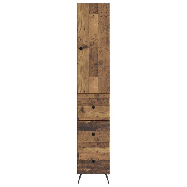 Комплект шкафове 2 pcs Старо дърво 34,5 x 34,5 x 90 см
