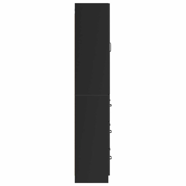 Комплект шкафове 2 pcs Черно 66 x 34,5 x 87 см