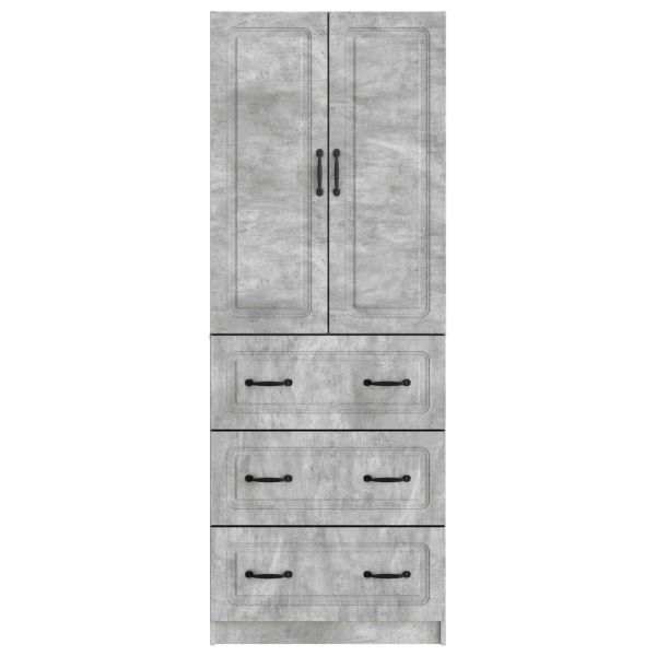 Комплект шкафове 2 pcs Бетонно сиво 66 x 34,5 x 87 см