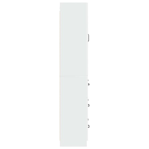 Комплект шкафове 2 pcs Бял гланц 66 x 34,5 x 87 см