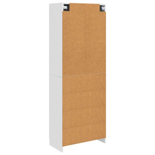 Комплект шкафове 2 pcs Бял гланц 66 x 34,5 x 87 см