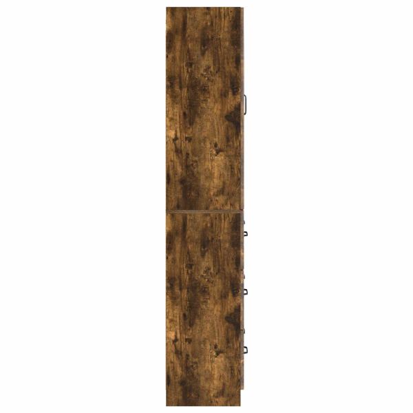 Комплект шкафове 2 pcs Опушен дъб 66 x 34,5 x 87 см
