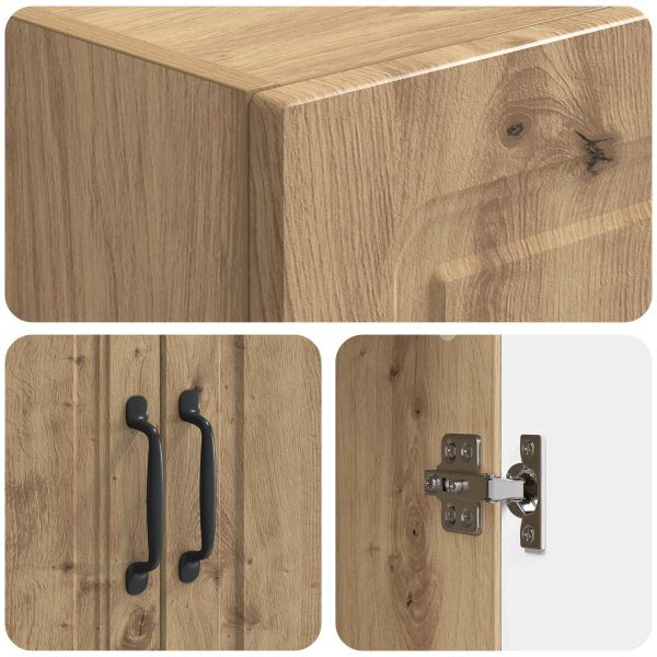 Комплект шкафове 2 pcs Дъб артизан 66 x 34,5 x 87 см