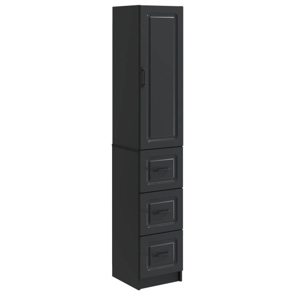 Комплект шкафове 2 pcs Черно 33 x 34,5 x 87 см