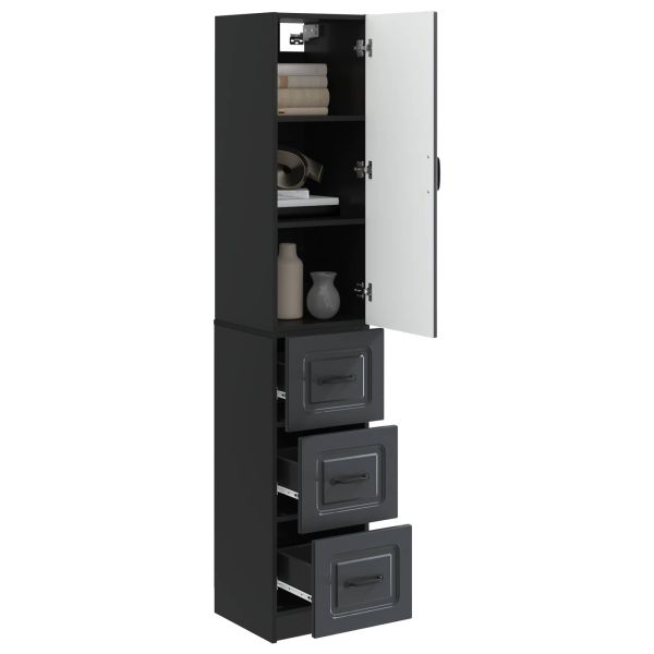 Комплект шкафове 2 pcs Черно 33 x 34,5 x 87 см