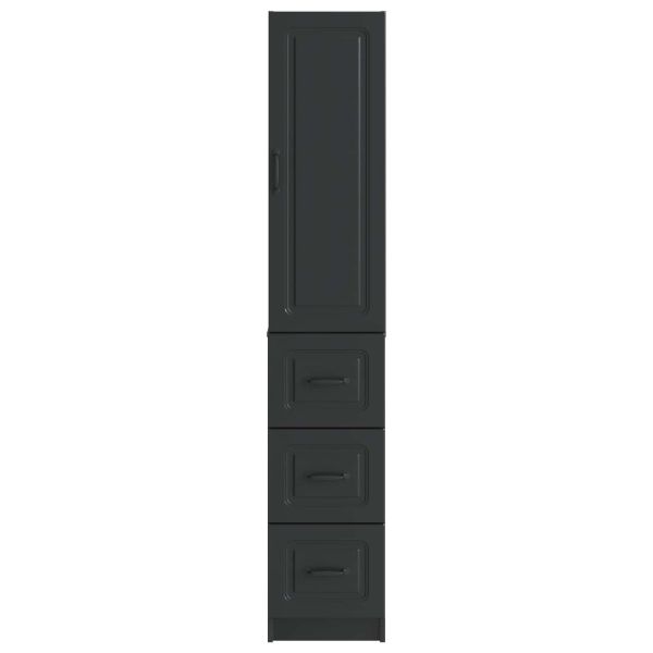 Комплект шкафове 2 pcs Черно 33 x 34,5 x 87 см