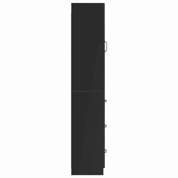 Комплект шкафове 2 pcs Черно 33 x 34,5 x 87 см