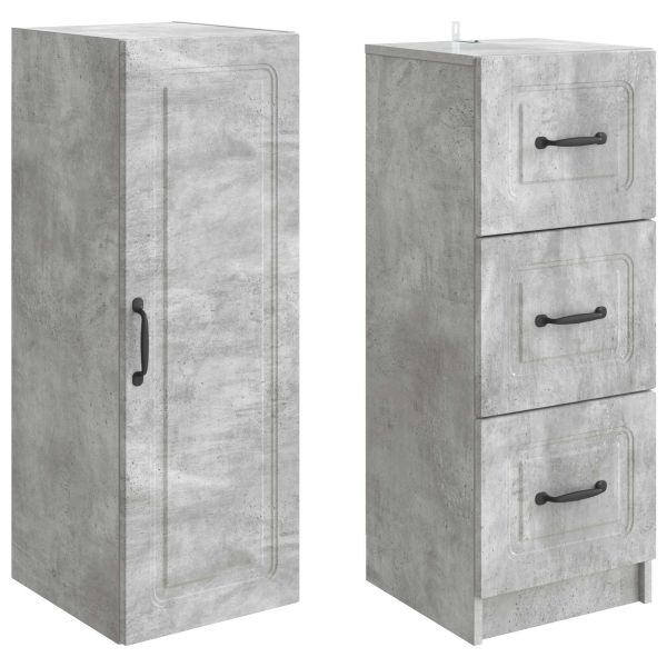 Комплект шкафове 2 pcs Бетонно сиво 33 x 34,5 x 87 см