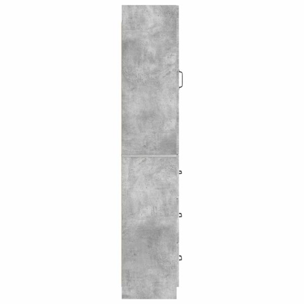 Комплект шкафове 2 pcs Бетонно сиво 33 x 34,5 x 87 см