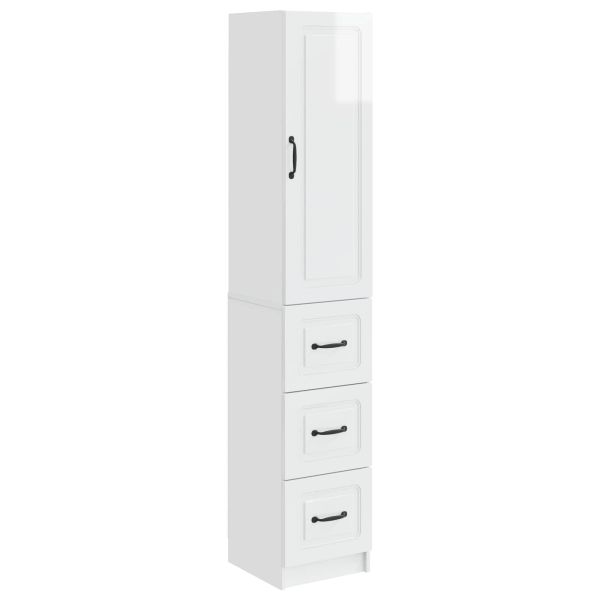 Комплект шкафове 2 pcs Бял гланц 33 x 34,5 x 87 см
