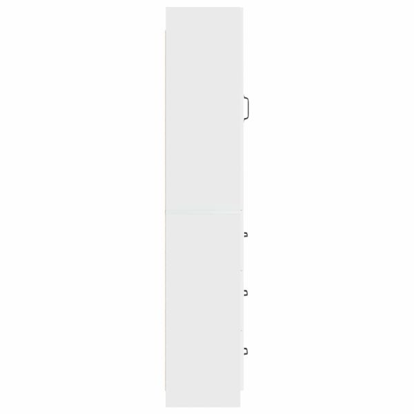 Комплект шкафове 2 pcs Бял гланц 33 x 34,5 x 87 см
