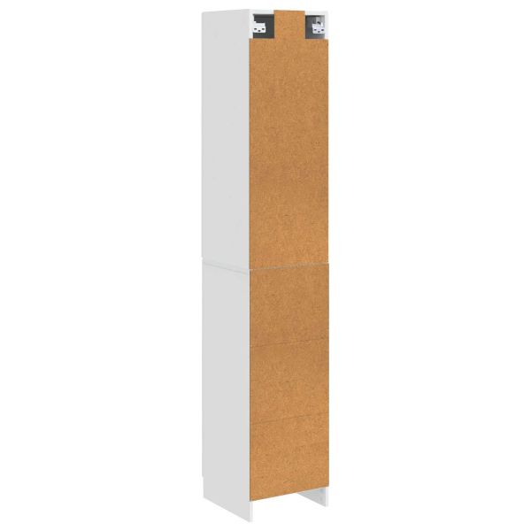 Комплект шкафове 2 pcs Бял гланц 33 x 34,5 x 87 см