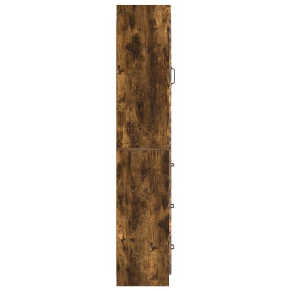 Комплект шкафове 2 pcs Опушен дъб 33 x 34,5 x 87 см