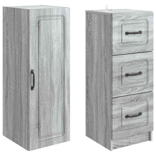 Комплект шкафове 2 pcs Сив Сонома 33 x 34,5 x 87 см