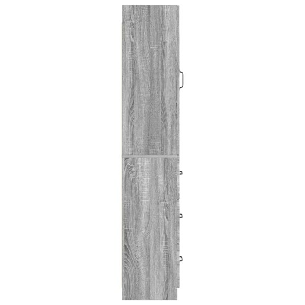 Комплект шкафове 2 pcs Сив Сонома 33 x 34,5 x 87 см