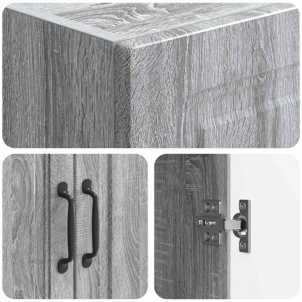 Комплект шкафове 2 pcs Сив Сонома 33 x 34,5 x 87 см