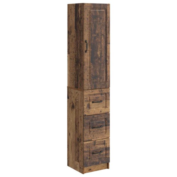 Комплект шкафове 2 pcs Старо дърво 33 x 34,5 x 87 см