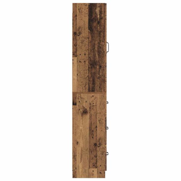 Комплект шкафове 2 pcs Старо дърво 33 x 34,5 x 87 см