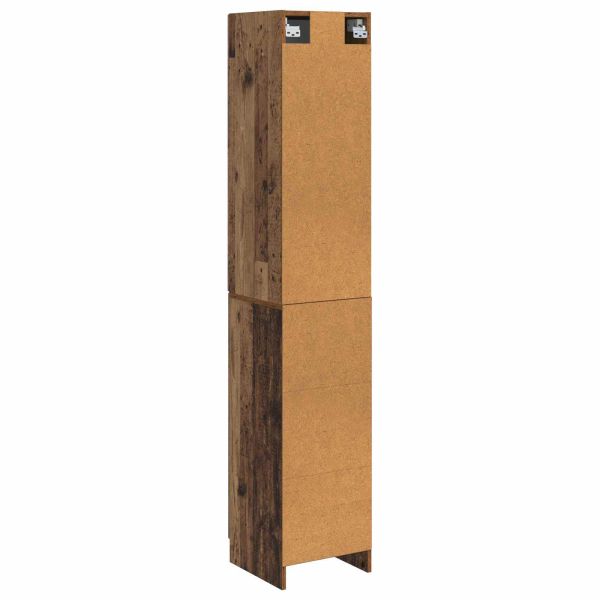 Комплект шкафове 2 pcs Старо дърво 33 x 34,5 x 87 см