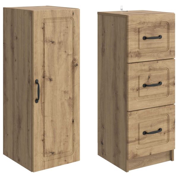 Комплект шкафове 2 pcs Дъб артизан 33 x 34,5 x 87 см