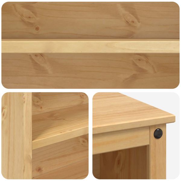 Кухненска количка с рафт 2 pcs Пчелен восък 112 x 77 x 91,5 см