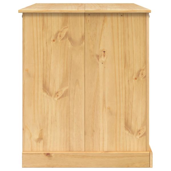 Кухненска количка с рафт 2 pcs Пчелен восък 112 x 77 x 91,5 см