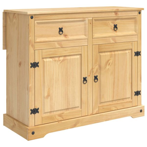 Кухненска количка с врата 2 pcs Пчелен восък 112 x 70 x 91,5 см