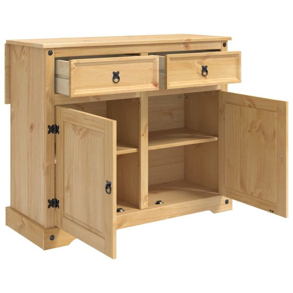 Кухненска количка с врата 2 pcs Пчелен восък 112 x 70 x 91,5 см