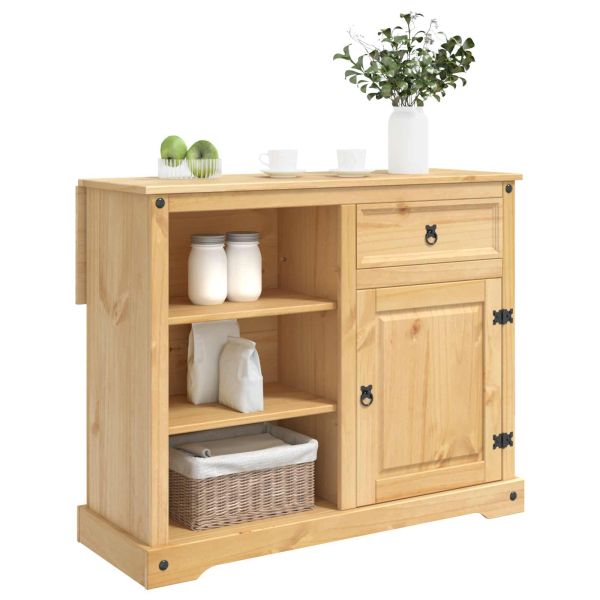 Кухненска количка с врата 2 pcs Пчелен восък 112 x 70 x 91,5 см