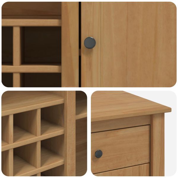 Кухненска количка PANAMA 2 pcs Пчелен восък 112 x 77 x 90 см