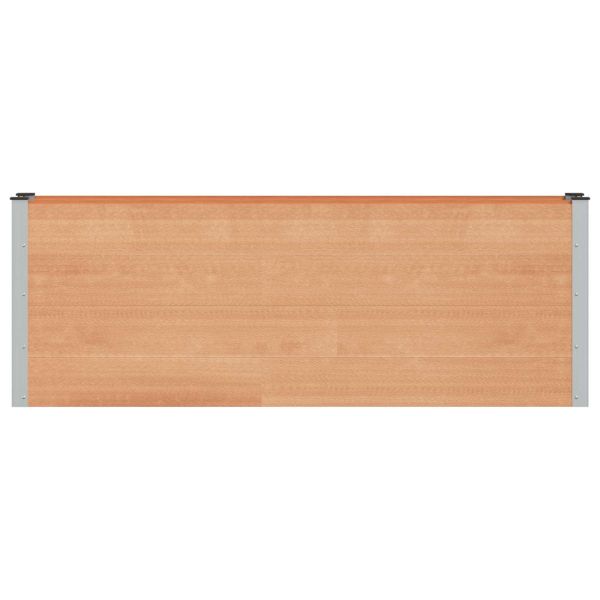 Градинска повдигната леха Кафяво 200 x 30 x 72 см