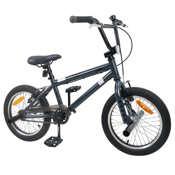 BMX Велосипед 16 инча за 5-8 години Тъмносиво