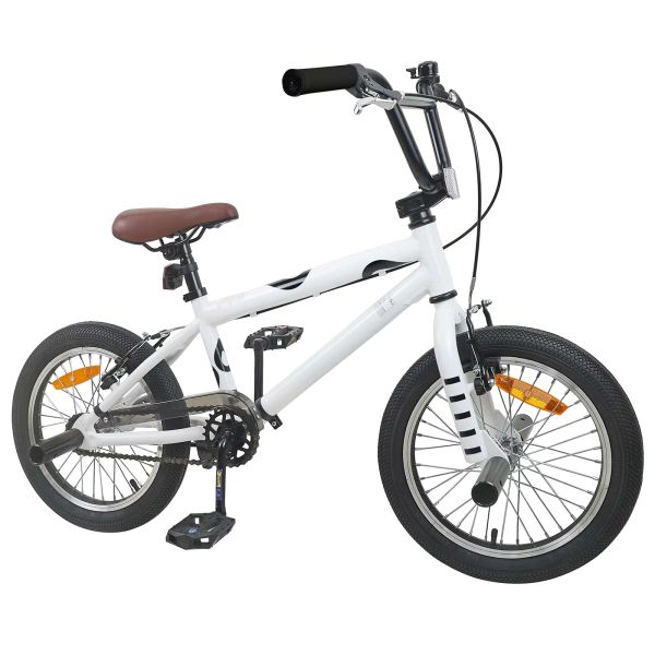 BMX Велосипед 16 инча за 5-8 години Бяло