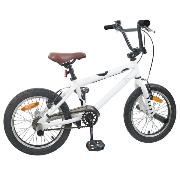 BMX Велосипед 16 инча за 5-8 години Бяло