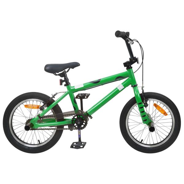 BMX Велосипед 16 инча за 5-8 години Зелено