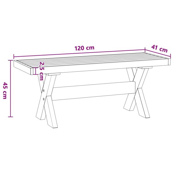 Пейка за хранене NOAIN 120 x 41 x 45 см Масивна боровина
