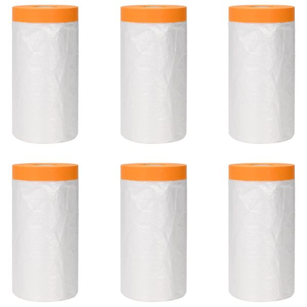 Калъф за прах с лепилна лента 6 pcs Прозрачен 140 x 3300 см
