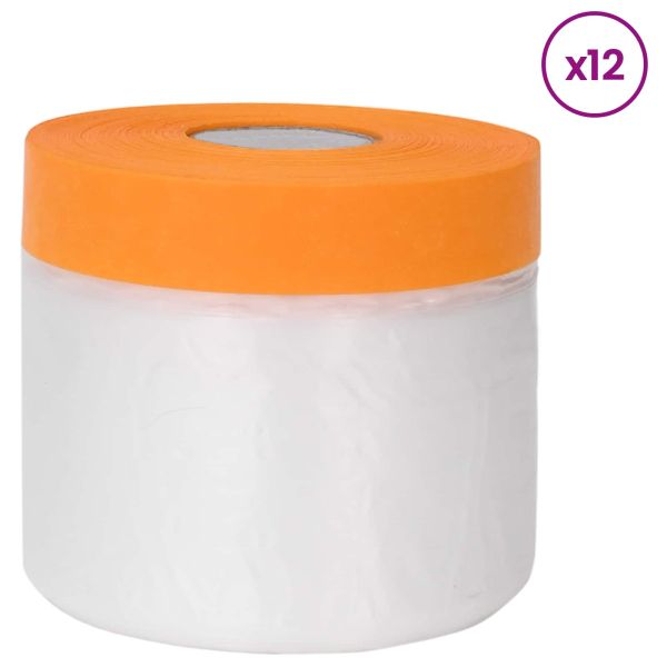 Калъф за прах с лепилна лента 12 pcs Прозрачен 30 x 3300 см