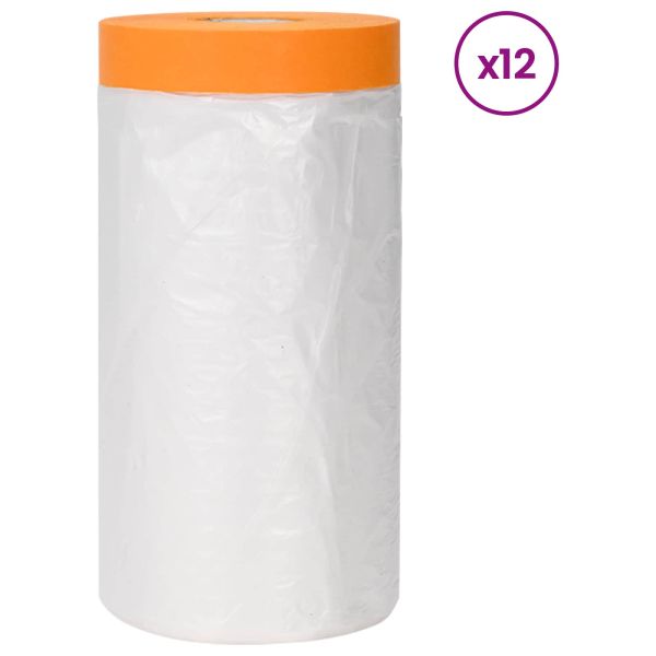 Калъф за прах с лепилна лента 12 pcs Прозрачен 140 x 3300 см