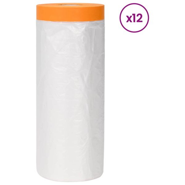 Калъф за прах с лепилна лента 12 pcs Прозрачен 270 x 1600 см