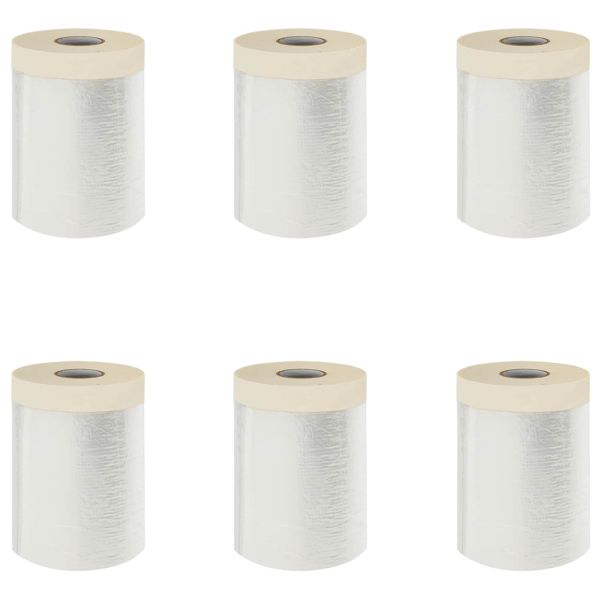 Прахосмукачна кърпа с лепило 6 pcs Прозрачен 55 x 3300 см HDPE