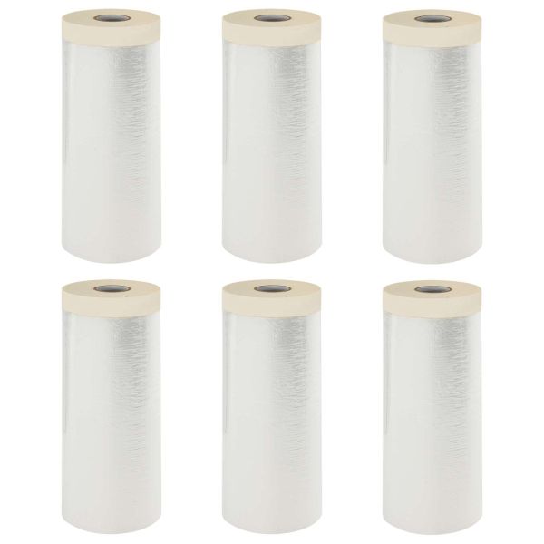 Прахосмукачна кърпа с лепило 6 pcs Прозрачен 110 x 3300 см HDPE